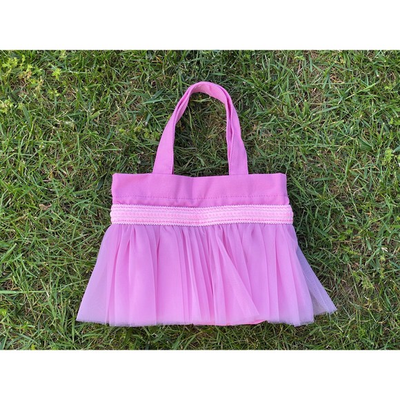 Princess Tote, Ballerina Bag, Bridesmaid Tote, Pink Bridal Tote, Flower Girl Bag - Picture 1 of 4
